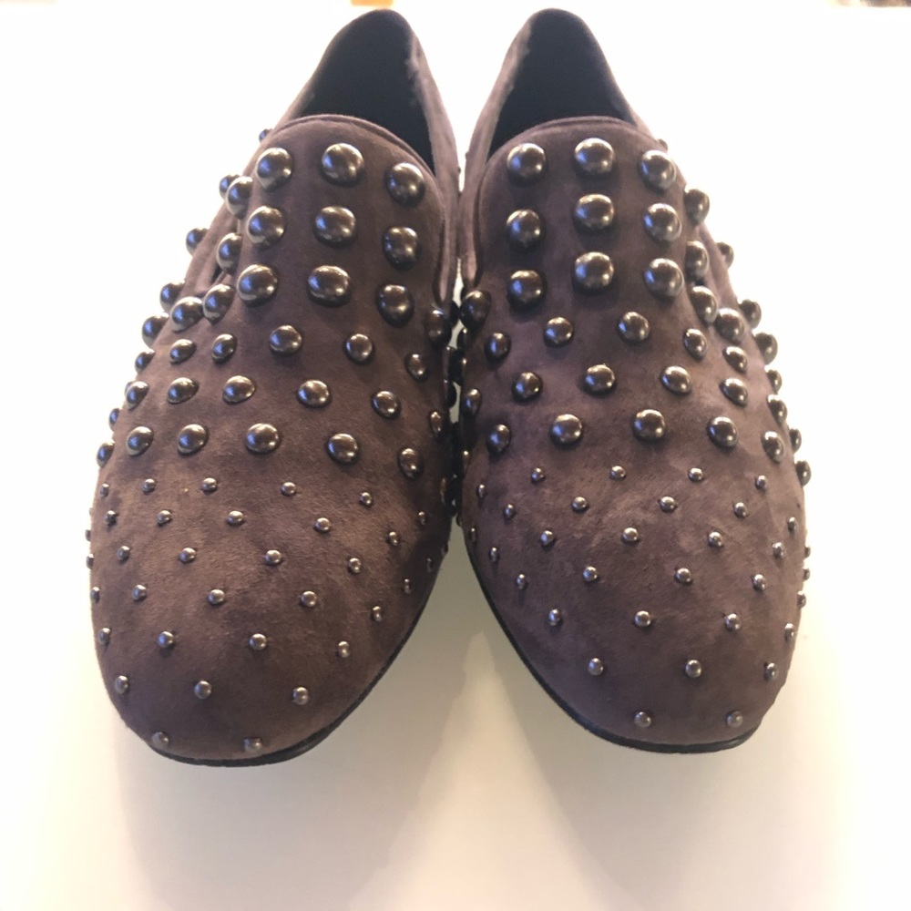 Donald J Pliner LOYD Studded Suede Loafer Flat - Picture 5 of 8
